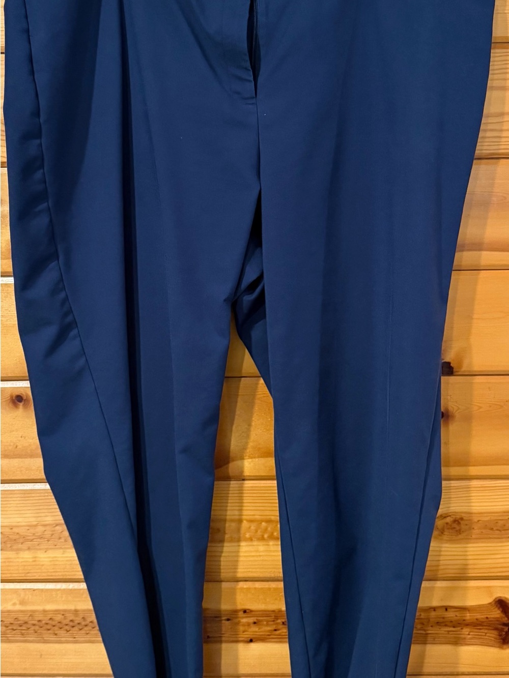 Sejour Navy Blue Straight-Leg Dress Trousers